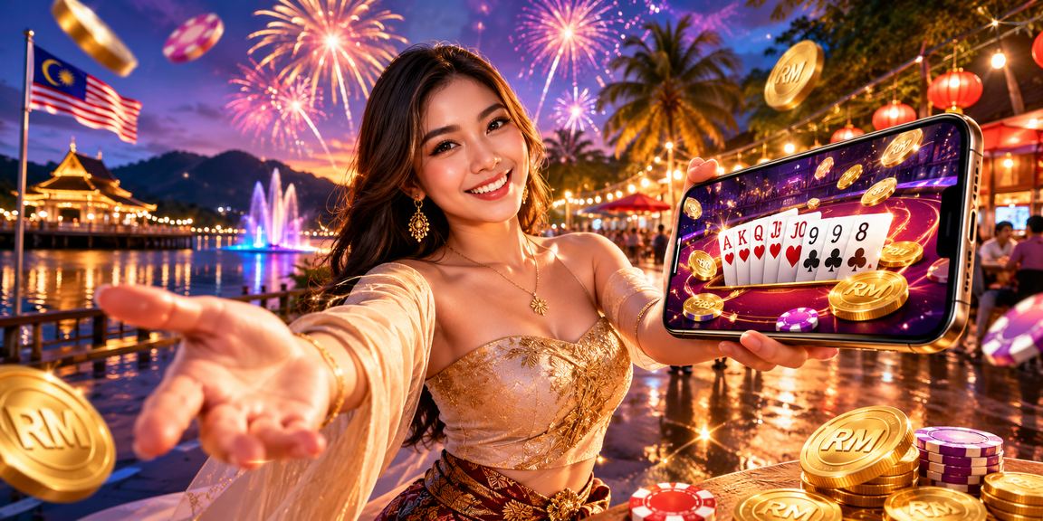 Pemain Malaysia menikmati permainan rummy dalam talian
